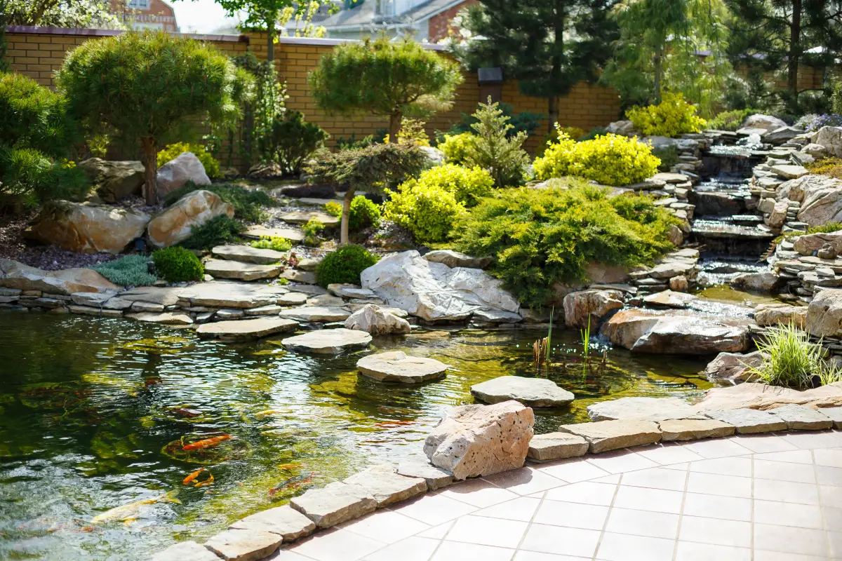water feature installation in Salida, CO